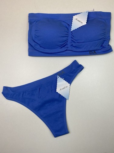Stretchy blue bandeau - stretchy,