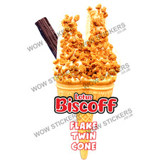 Biscoff Crumb Flake Twin Cone