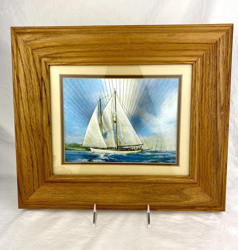 Vintage foil etched ship sail - foil,