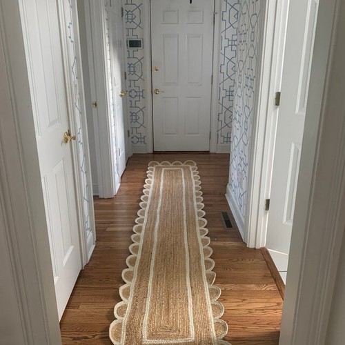 Runner jute rug latest scallop