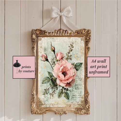 Roses wall art shabby chic - roses,,