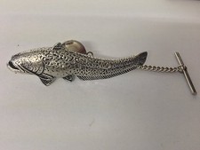 F46 Wells Catfish  Tie Pin and