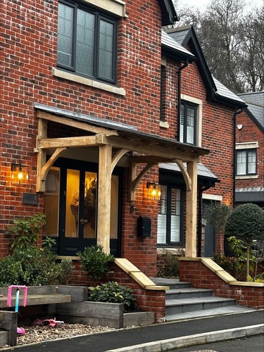 Oak framed porch - oak,