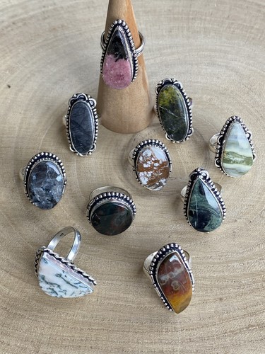 Gemstone rings job - rings, bundle