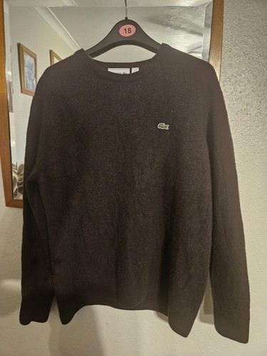 Lacoste brown woolen mens - brown,