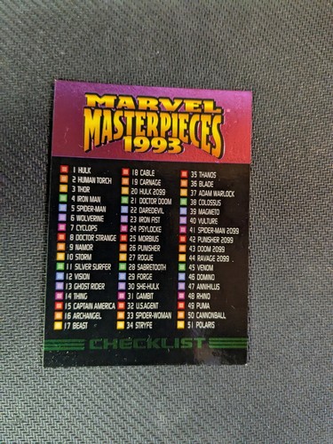1993 marvel masterpieces - 1993,
