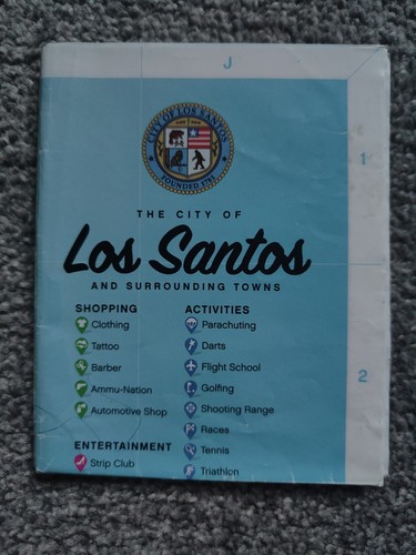 Gta grand theft auto - v, map