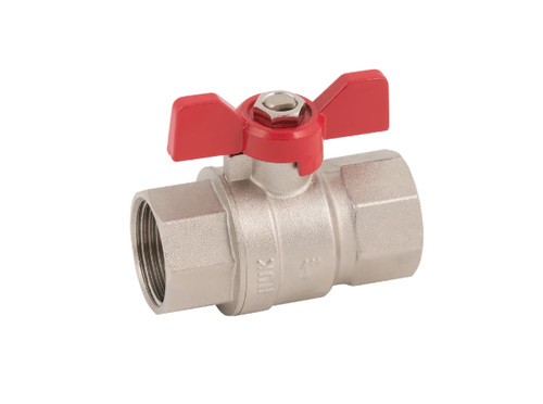 Bsp handle ball valves red - t,