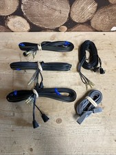 B&O Style Vintage Speaker Leads Plugs 2 Pin Din HIFI Connectors - E55