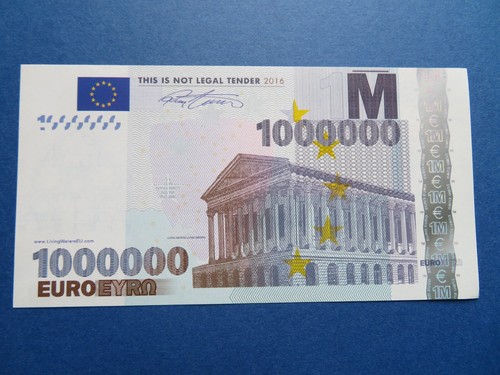 Million euros novelty - euros,