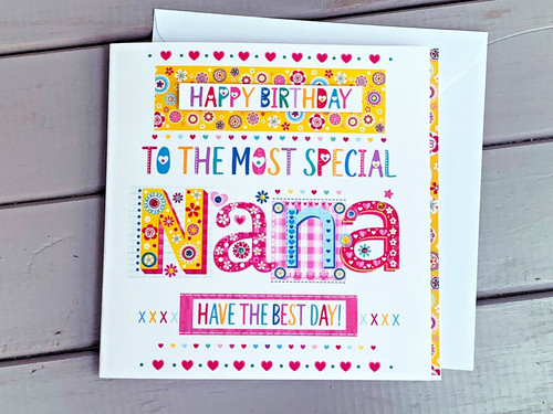 Nana birthday card special - nana,