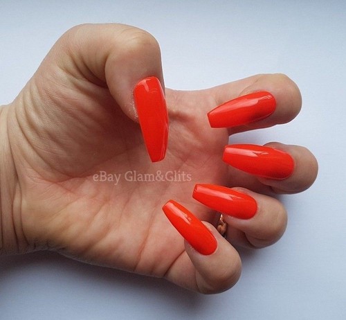 Hand painted gel press on - 24,