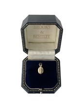 9ct Gold Coffee Bean Charm Gold Bean Vintage Pendant