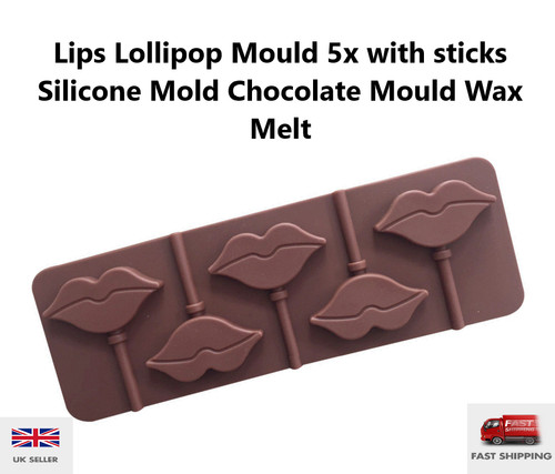 Lips lollipop mould - lips, 5x