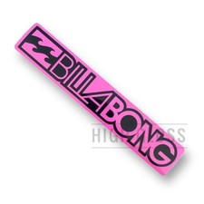 18cm Classic Billabong Surf Sticker - Pink/Black - Surfboard Surfing Vanlife