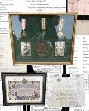 WW1 Medal Group To Sergeant George Hughes Kia Vimy Ridge Awarded Military Medal