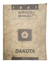 1987 Dakota Service Manual