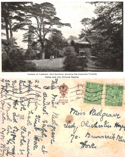 Vintage postcard kew gardens - vintage,