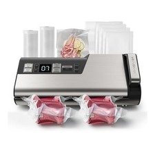 Mesliese Vacuum Sealer Machine, 95kPa 120W One Hand Operation Food Sealer