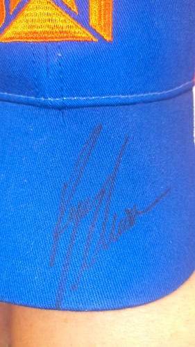 Cat baseball cap autographed - baseball,