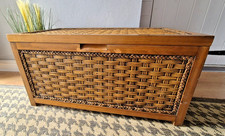 Vintage Wooden Framed Rattan