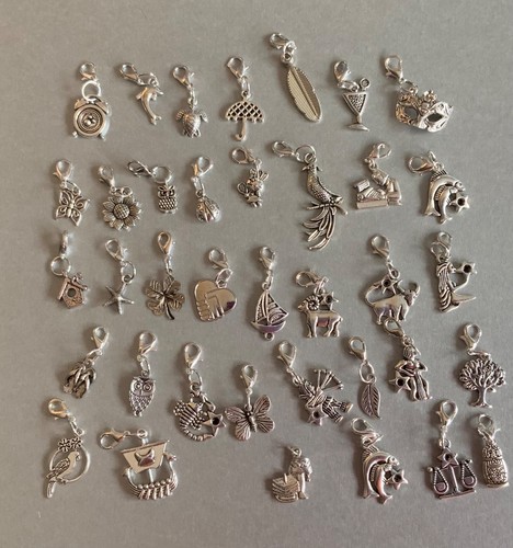 Tibetan silver charms with - charms,