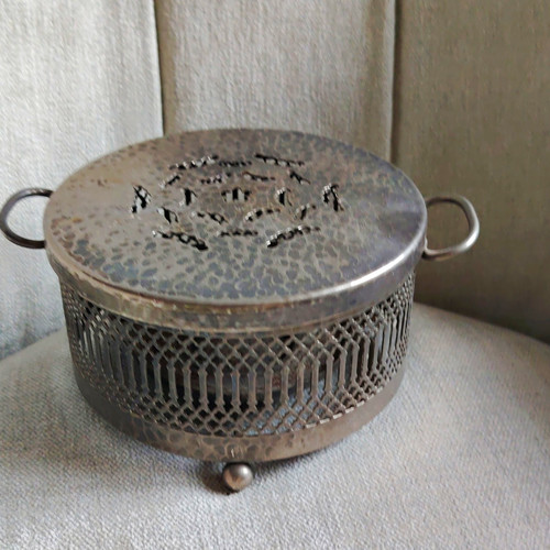 Vintage hammered silver tea - hammered,