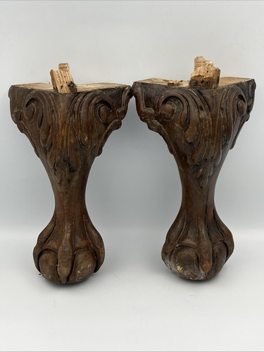 Antique ball and claw - antique, carved