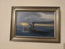 Oil painting wwii - oil, navy