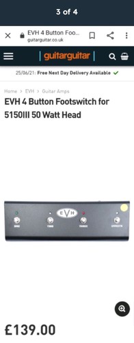 Evh 100w amp - evh, footswitch