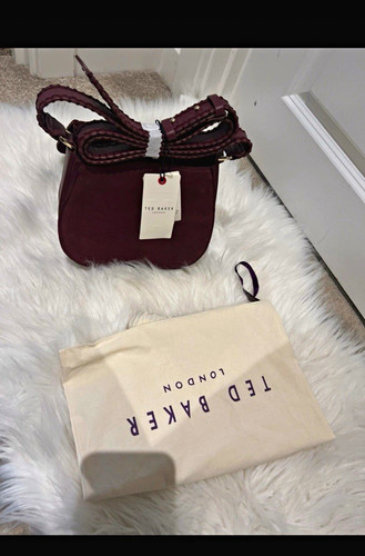 Ted baker burgundy suede - baker,