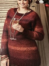 Ladies Festive Stripy Jumper