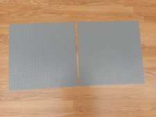2 x LEGO Large Base Plates Grey Board 48 x48 Stud Board 15”x15”