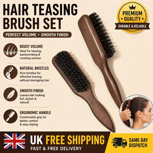 Boar bristle slick back hair - slick,