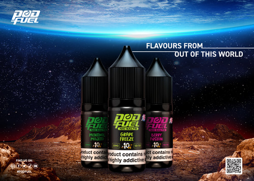 Pod fuel 10ml nic salt - 10mg, +