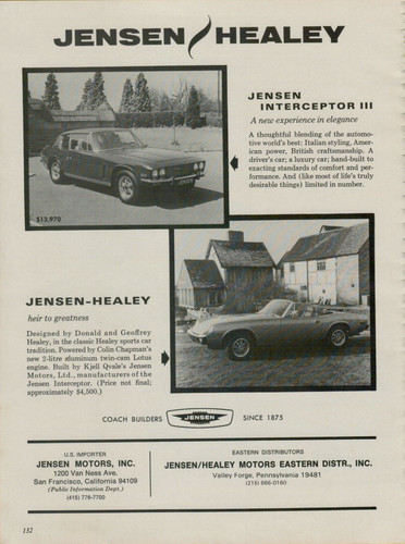 1972 jensen healey interceptor - healey,