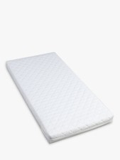 NEW John Lewis Premium Fibre Baby Cot Cotbed Mattress White 120 x 60 cm