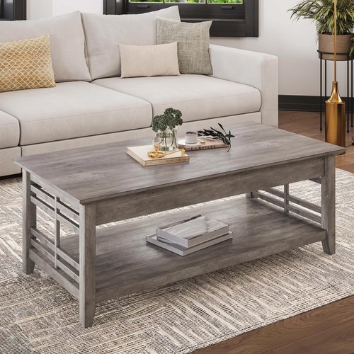 Wood coffee console end table - coffee,