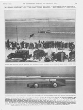 Captain Malcolm Campbell's Speed Record at Daytona Beach - Vintage Print 1931 #2
