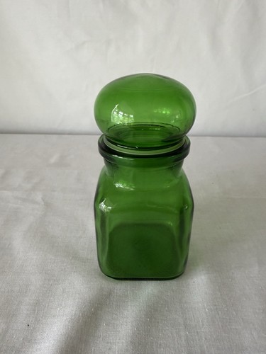 Vintage small green glass - vintage,