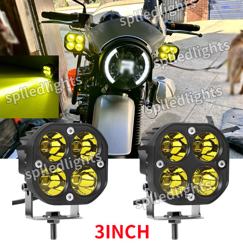 Yellow motorcycle led - motorcycle,