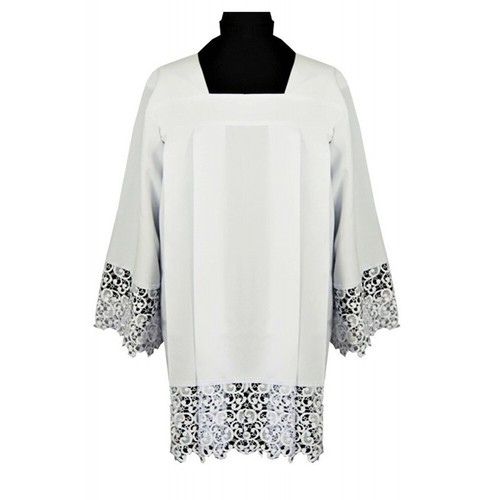 Surplice cotta guipure lace - cotta,