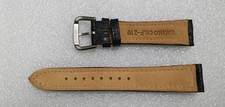 SEIKO PREMUIM QUALITY BLACK LEATHER CALF - Z 19 Watch Band 19mm/1.9cm