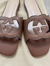 Gucci Tan slider womens size 4