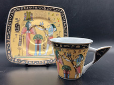 Limoges Coffee Cup & Saucer Fathi Mahmoud Egypt