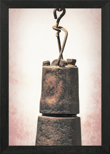 Old copper lantern - old, wall