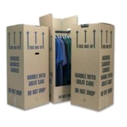 Tall wardrobe moving boxes - wardrobe,