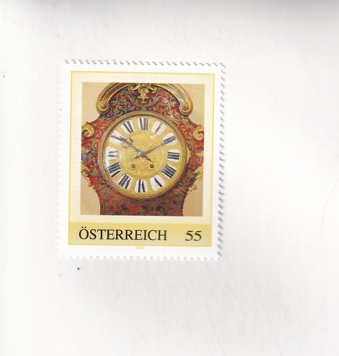 Stamp austria vienna clock - pm,