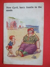 20s SEASIDE Comic BEACH FAT