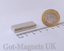 30x10x5 mm (N52) Neodymium Magnet Rectangular Magnet (various pack sizes)
